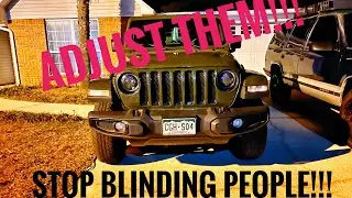 How To Adjust LED Headlights - Are You Blinding People? - Fine Tuning The Beam
