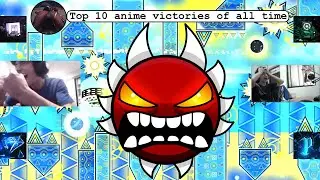Топ 10 безумных реакций на прохождение Extreme Demon #geometrydash #top #edit #reaction #capcut
