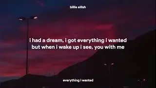 Billie Eilish-EVERYTHING I WANTED (lyrics)