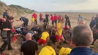 Sand hole collapse exercise