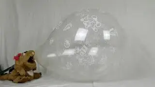 082 - blow to pop old rare printed Q18 stuffer balloon Qualatex