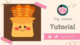 How create Kawaii Breads step by step in Inkscape for Redbubble