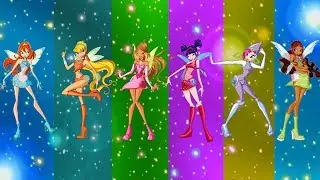 Winx Club | Season 2 - All Transformations Magic Winx And Charmix [HD]