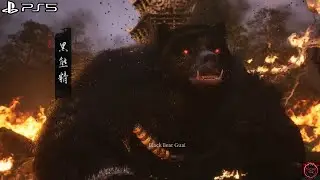 Black Bear Guai | Boss Fight | Black Myth: Wukong | PS5 Gameplay | 4K
