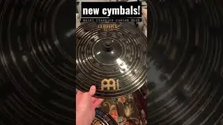 new cymbals! meinl classics custom dark cymbals, expect to see drum stuff in the next month or two!