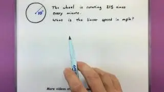 Trigonometry - Working with linear and angular speed