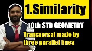 10th Std Geometry|1.Similarity|Transverals made by three parallel lines |Pradeep Giri Sir