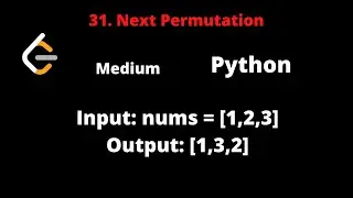 LEETCODE 31 NEXT PERMUTATION PYTHON