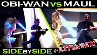 Obi-wan vs Darth Maul EXTENDED?!| Star Wars The Phantom Menace Duel of the Fates | Lightsaber duel