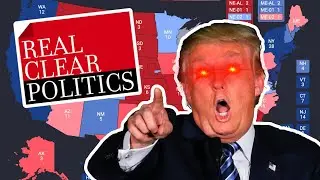 The 2024 Presidential Election Map Based On RCP Poll Averages [Trump vs. Biden]