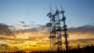 Umbrellas Thessaloniki | 4K Sunset Timelapse