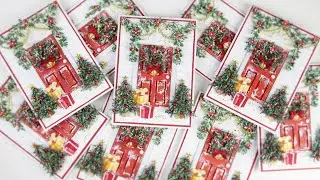 Результат 3 НЕДЕЛЬ усердной работы. Делаю 9 НОВОГОДНИХ ОТКРЫТОК. Часть 3: сборка и упаковка