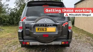 Mitsubishi Shogun rear lamp clusters. Enabling high level rear lights on UK models.