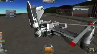 Грузовой конвертоплан в KSP