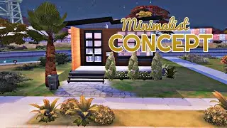 SMALL MINIMALIST CONCEPT HOUSE | SPEED BUILD | NO CC | SIMS 4