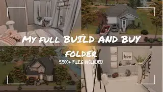 My entire sims 4 BUILD AND BUY cc folder|10+ GB| 5,500+ files| Sims 4 build and buy folder download