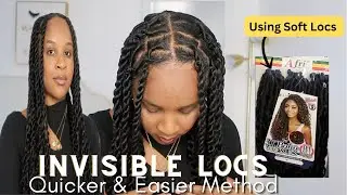 WATCH ME WORK: Invisible Locs on Myself ( NO TALKING)
