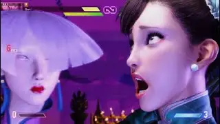 Street Fighter 6 AKI's Critical Art Done On Chun Li