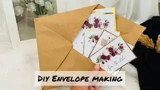 Envelope making tutorial | tutorial video | handmade gift ideas