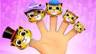 Tigre dedo familia dedo familia rimas canciones para niños Tiger Finger Family Preschool Rhymes