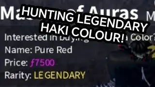 HUNTING LEGENDARY HAKI COLOUR IN BLOX FRUITS! | PART 1