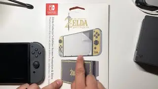 New Skin! Nintendo Switch Zelda Breath of the Wild PDP skin! Unboxing and placing my skin