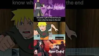Sai gives a gift to Naruto but you know what Sai does in the end 🤣
