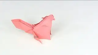 Origami Wolf;  How to Make an Origami Wolf  3D Origami Howling Wolf