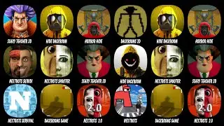 Scary Teacher 3D, Hide In The Backroom, Horror Hide, Backrooms 2D, Nextbot in Backrooms...