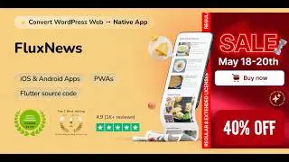FluxNews app (Wordpress)⚡️Preview it on FluxBuilder (Convert Wordpress to Flutter App)