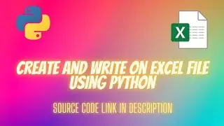 Create and write on excel file using python