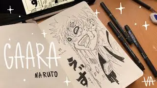 Рисую Гаару из Наруто // Art Gaara of the Desert