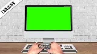 Typing on Keyboard / Green Screen - Chroma Key