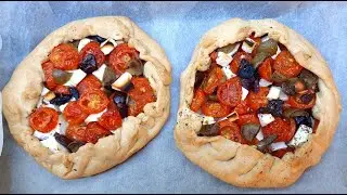 Easy Galette With Feta Tomato & Olives | Top Food Eli