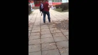 Прогулка по осеннему Минску босиком