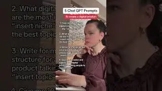 5 chat got prompts to create your first digital products