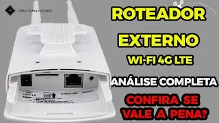 Análise Roteador wireless externo 3G 4G LTE barato - Wi-Fi por cartão SIM