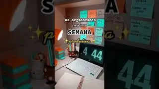 Organização para uma semana produtiva (rotina)! ✨♥️