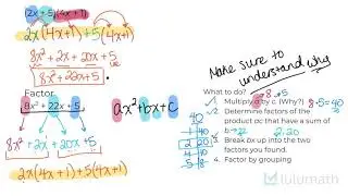 Factoring Trinomials by Decomposition (w/ 3 examples) | Lulumath