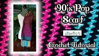 90's Pop Scarf 🧣 Crochet Tutorial