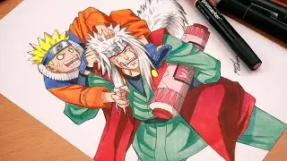 Drawing Naruto And Jiraiya