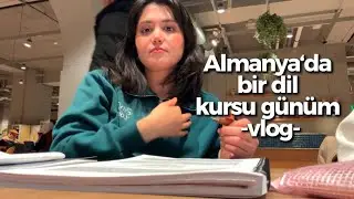Almanya’da bir dil kursu günüm | vlog | evimin son hali 