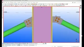 How to create pipe bracing connection in tekla structure bangla