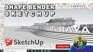 Shape Bender Sketchup Tutorial | Curve 3D Object Sketchup