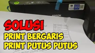 cara mengatasi print putus putus dan bergaris di printer epson