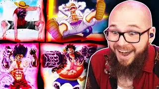 FIRST TIME Reacting to ALL LUFFY GEARS!!