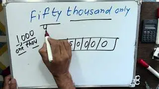 Fifty thousand only | 50000 Spelling hindi english | Hindi