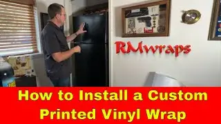 How to Install a Custom Printed Vinyl Wrap on a Stack Door Refrigerator | RM Wraps Tutorial