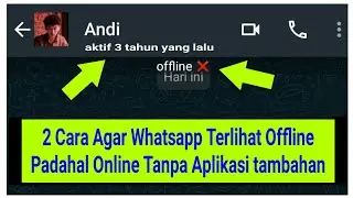2 Cara Agar Whatsapp Terlihat Offline Padahal Online Tanpa Aplikasi tambahan