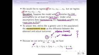 9.4a Measurement error in the dependent variable